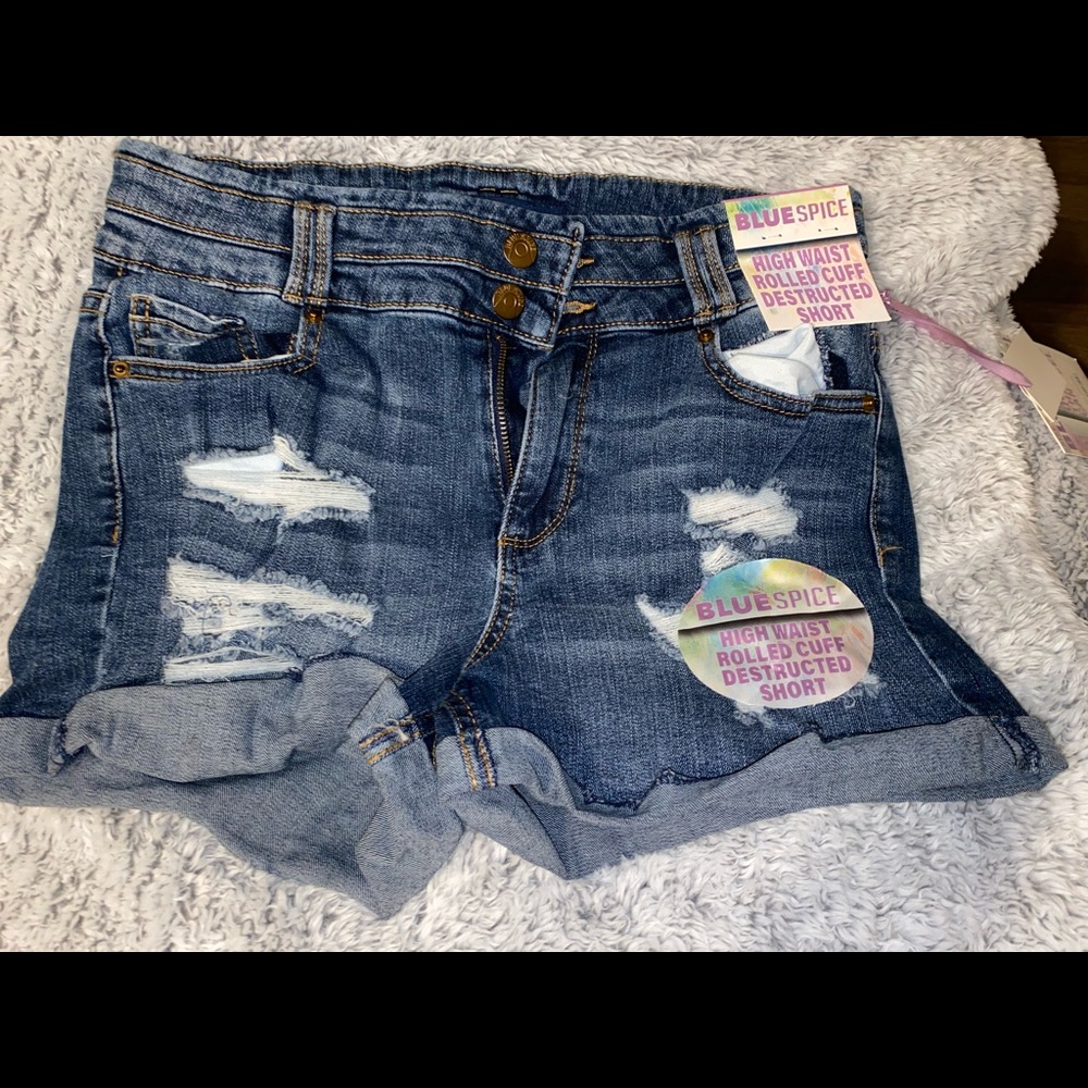 Denim shorts